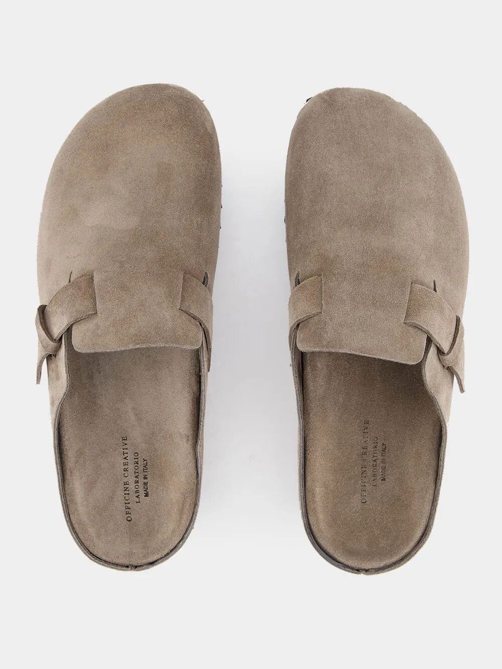Agor Taupe Suede Leather Slippers Sandals At Target