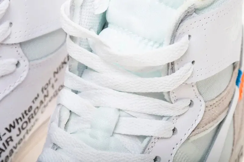 Air Jordan  & off white High Asics Concrete Running Shoes