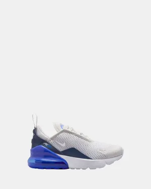 Asics Flat Foot Shoes Air Max 270 Pre School Vast Grey/White/Hyper Royal