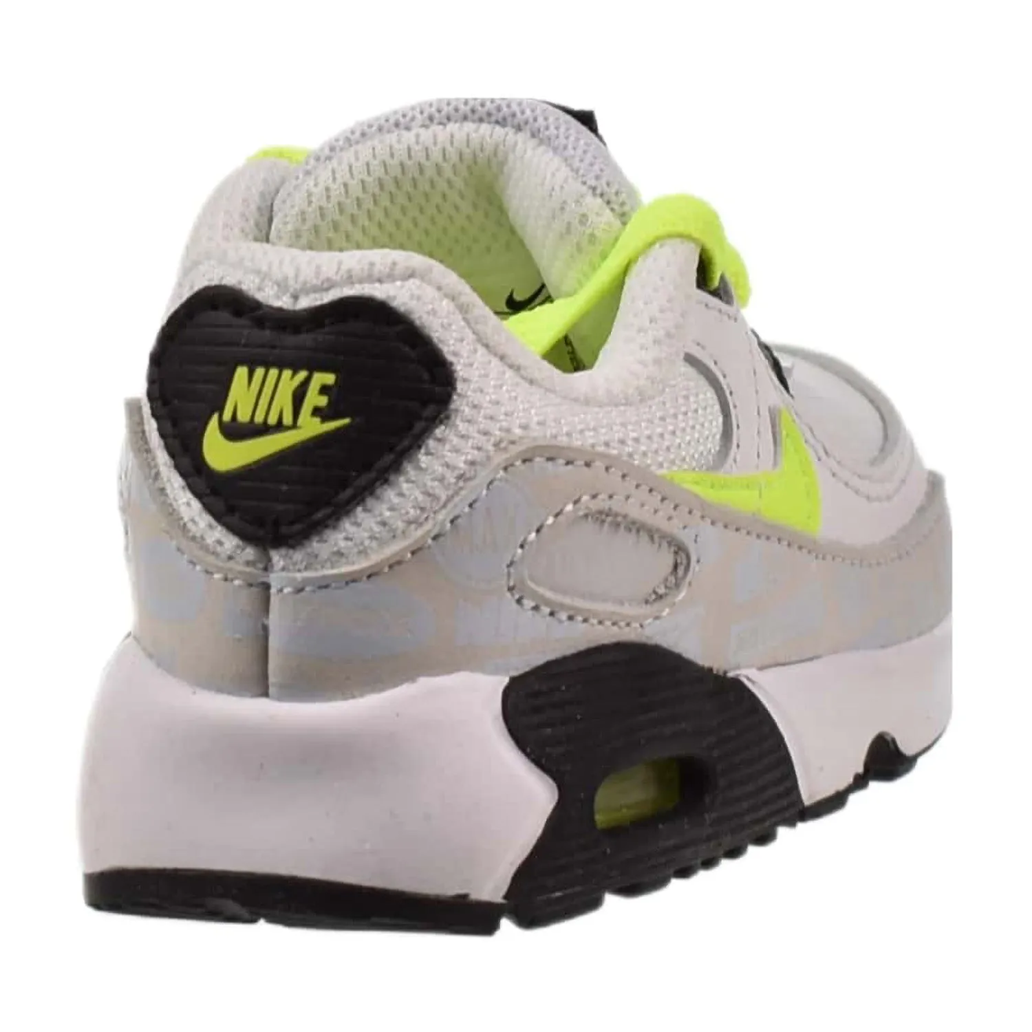 Air Max 90 (TD) Toddler Shoes "Reflective Logo" White-Volt Asics Shoes Recommendations