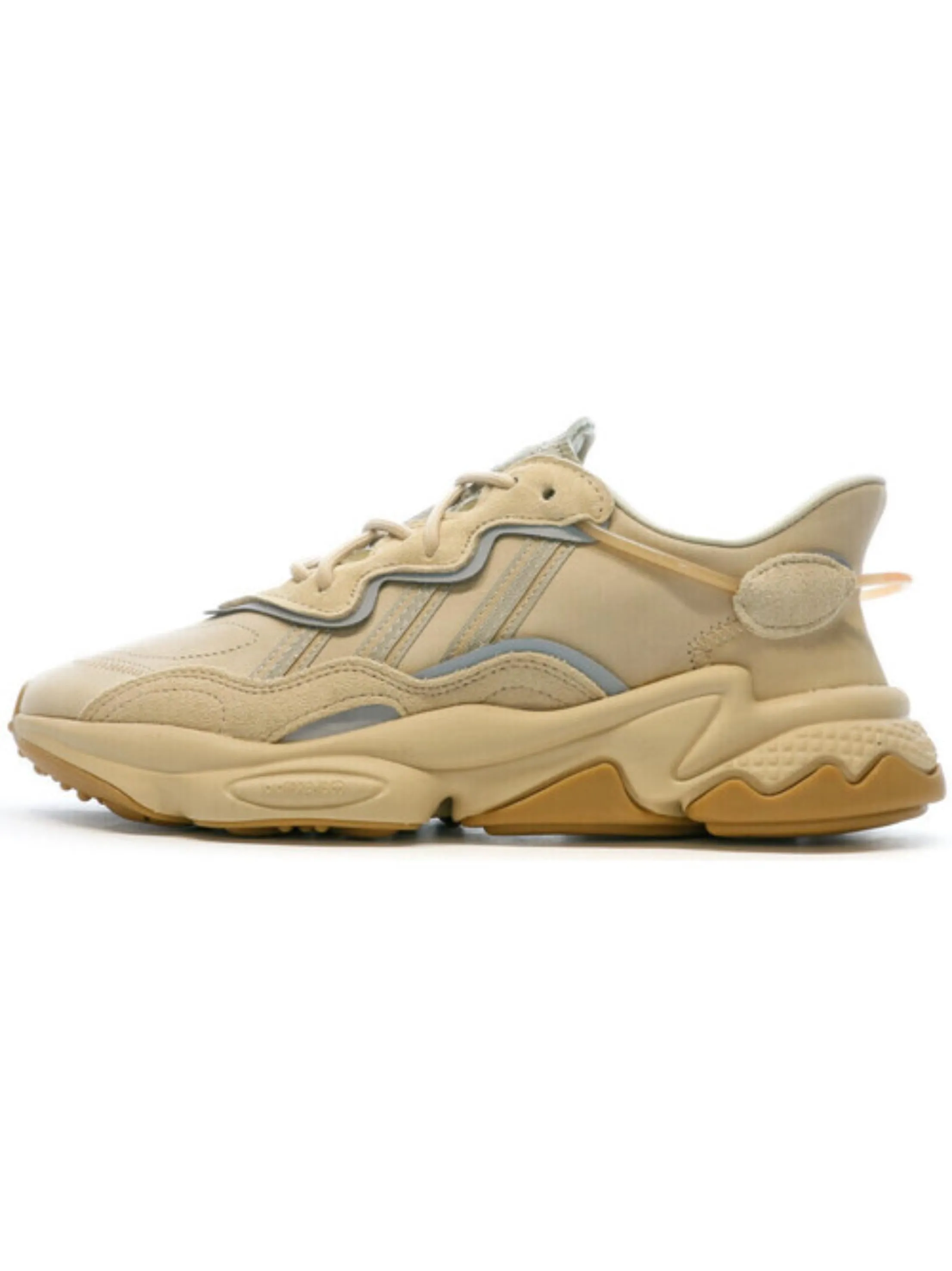 Good Running Shoes Plantar Fasciitis Women's Striped Soft Suede Shoes,Beige