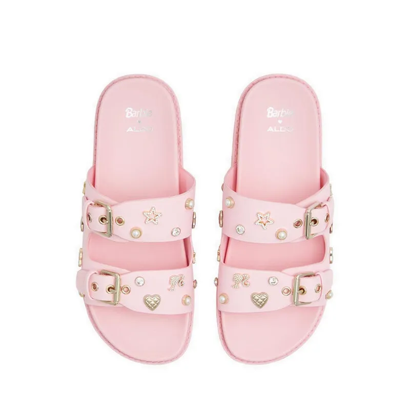 ALDO X Barbie Barbiedream Slip Ons - Light Pink Lace Slip On Shoes