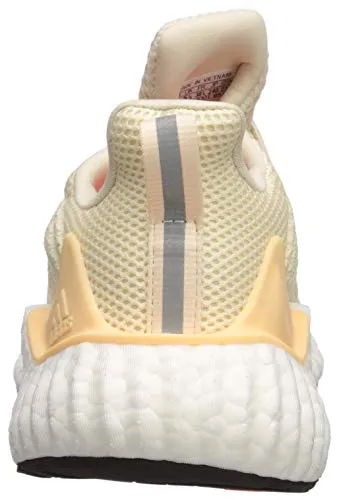 Golden Shoes Adidas adidas Women's Alphaboost Running Shoe, Ecru Tint/Silver Metallic/Glow Orange, 9.5 M US