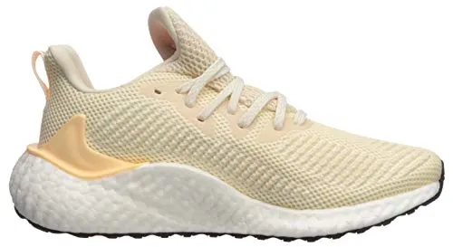 adidas Women's Alphaboost Running Shoe, Ecru Tint/Silver Metallic/Glow Orange, 9.5 M US Adidas Sobakov Shoes