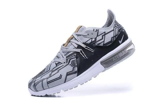 Ultra Shoes Running N A M Sequent Wolf Grey White Men's Running Shoes Sneakers