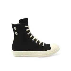 Gimp Eyelet Sneaks in Black/Milk Mallet Sneakers