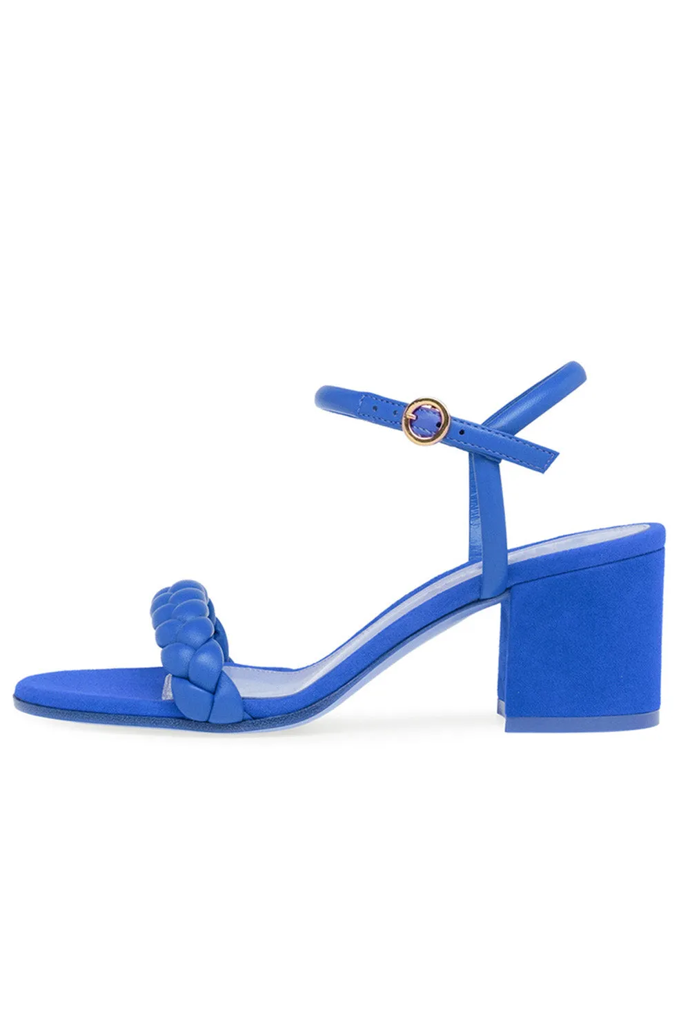 Olukai Sandals Clearance Party Peep Toe Chunky Heel Evening Shoes With Buckle Braided Strap