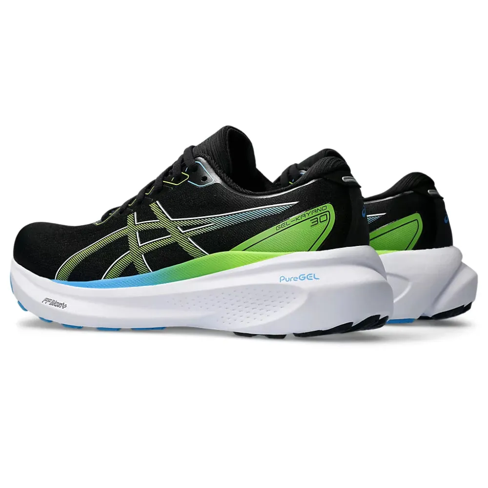 Asics Upcourt 4 Court Shoes ASICS Men's Gel-Kayano 30 Running Shoe (Black/Electric Lime)