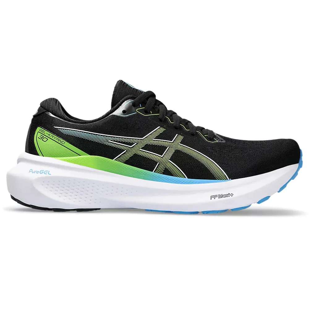 Shoes Asics Gel ASICS Men's Gel-Kayano 30 Running Shoe (Black/Electric Lime)