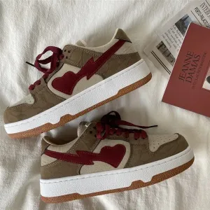 Canvas Shoes Women's Casual Flat Sports Shoes In 2023 Spring Autumn New Heart Shape Sneakers Women Leather Shoes Tenis Feminino Podiatrist Recommended Sneakers