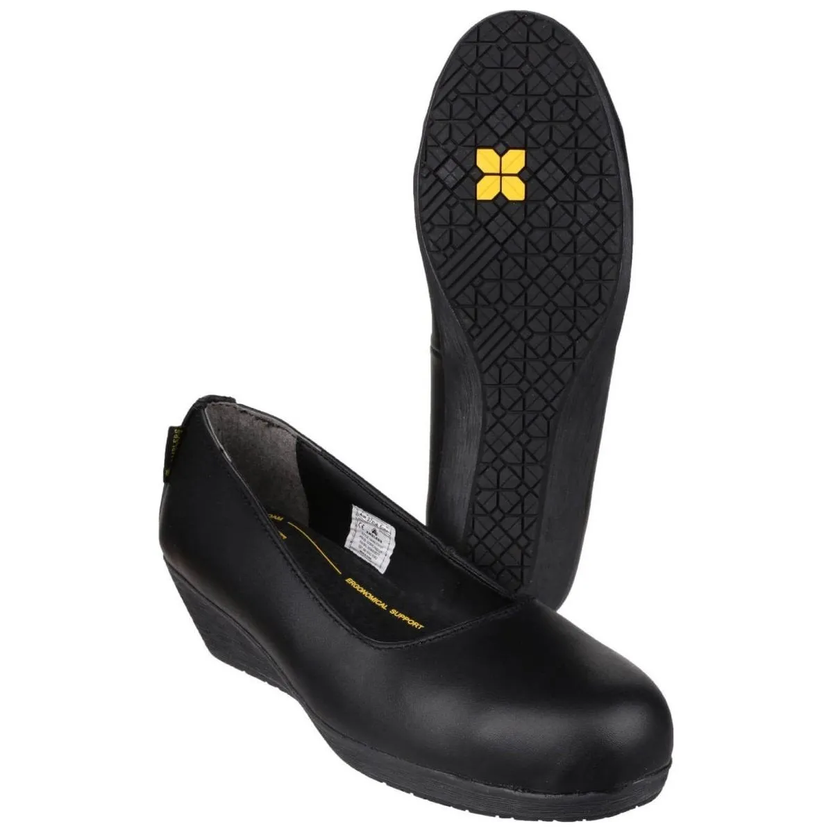 Amblers Fs107 Heeled Court Safety Shoes Womens 6 Inch Soft Toe Work Boots