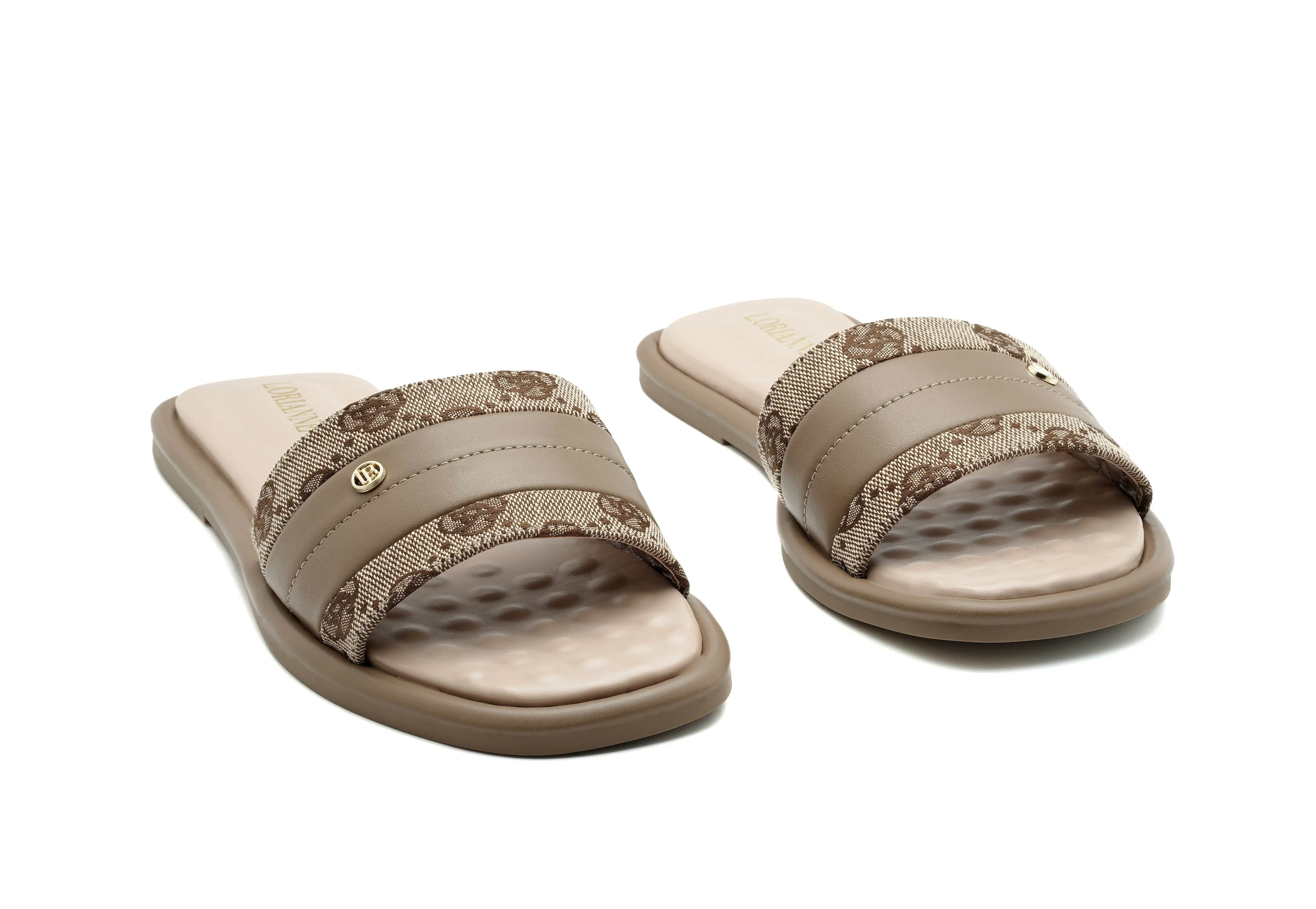 Closed Toe Slide Sandals Amelia Women Flat Shoes - 103