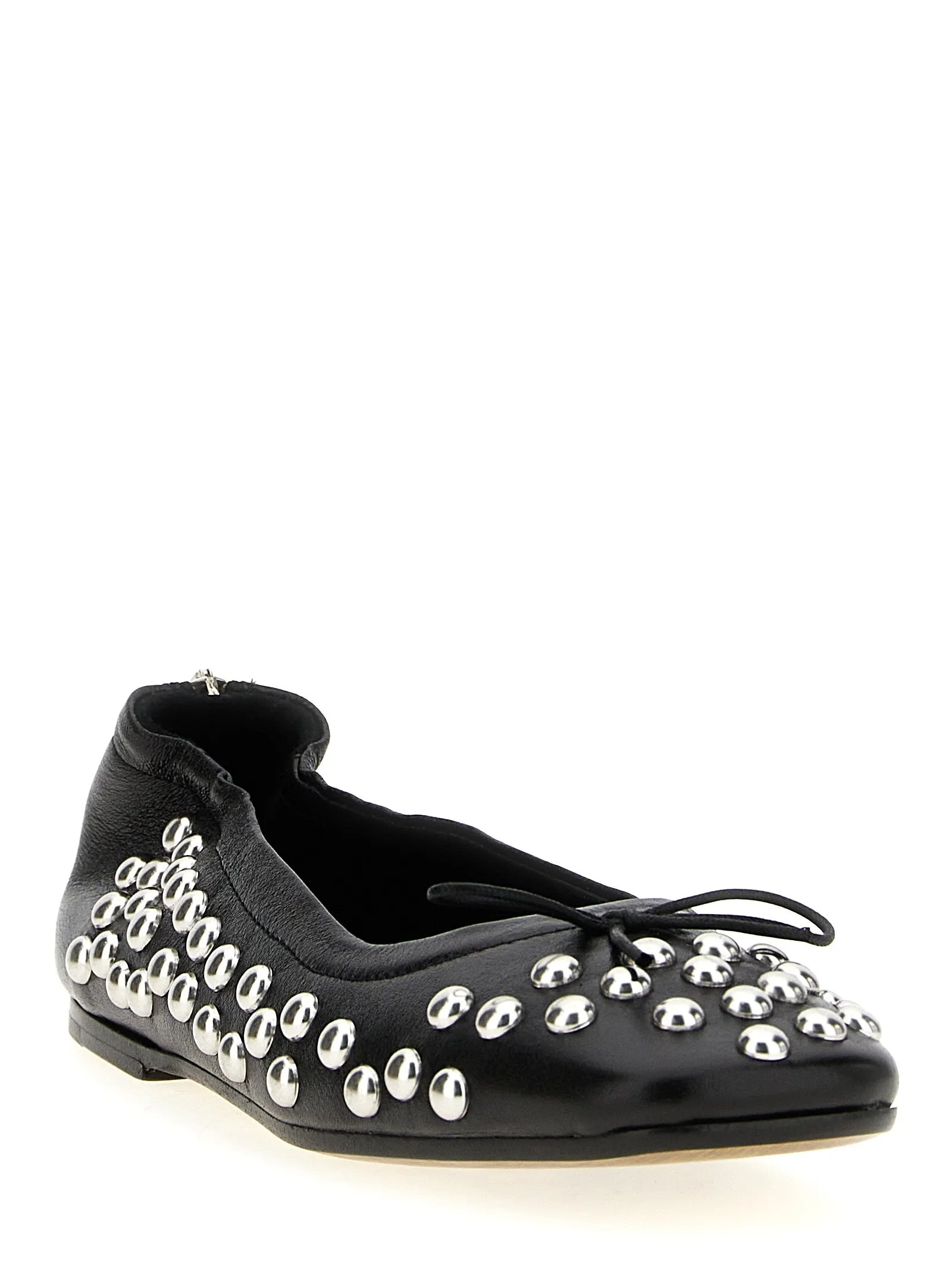 Amy Flat Shoes Nero Flat Lace Shoes
