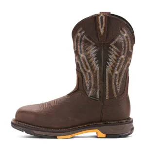 'Ariat' Men's 11" Workhog XT  EH Comp Toe - Brown Work Boots With Carbon Fiber Toe