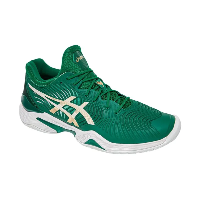 Asics Motion Control Shoes Asics Gel Court FF 2 Novak (Kale/White)