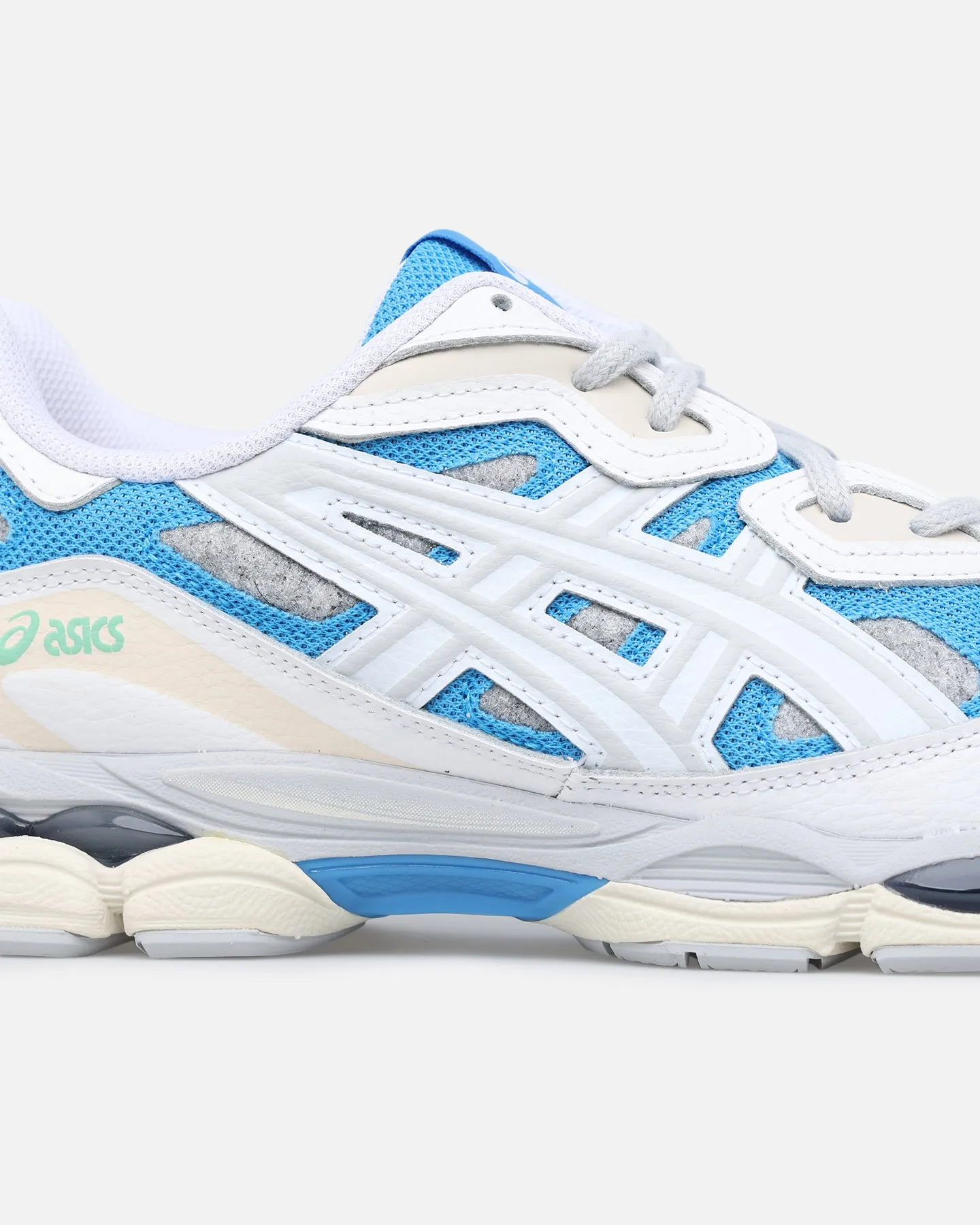Asics GEL-NYC White/Dolphin Blue Best Asics Running Shoes For Achilles Tendonitis