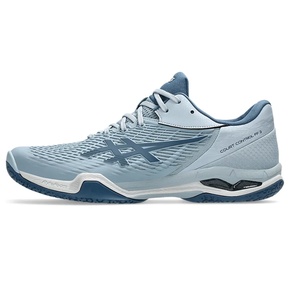 Asics Gel Contend Running Shoe ASICS Men's Court Control FF 3 Badminton Shoe (Dolphin Grey/Vintage Indigo)