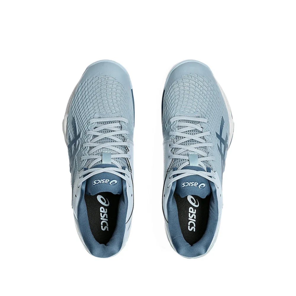 Asics Gel Ds Trainer 22 Running Shoe ASICS Men's Court Control FF 3 Badminton Shoe (Dolphin Grey/Vintage Indigo)