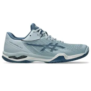 ASICS Men's Court Control FF 3 Badminton Shoe (Dolphin Grey/Vintage Indigo) Djokovic Tennis Shoes Asics