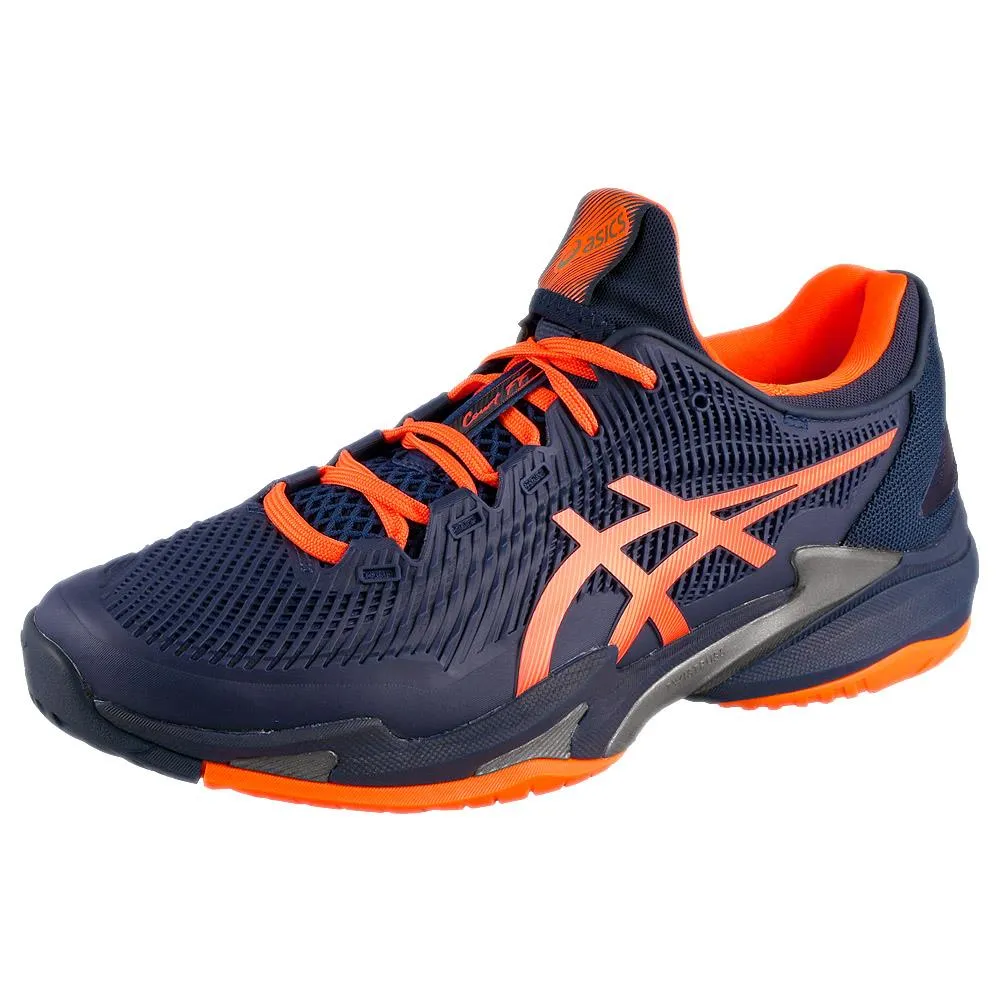 Asics Moderate Stability Running Shoes Asics Men's Court FF 3 - Blue Expanse/Koi