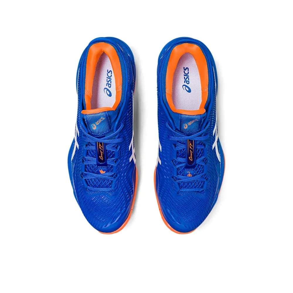 ASICS Men's Court FF 3 Novak Tennis Shoe (Tuna Blue/Orange) Asics Gel Superion 5 Running Shoes
