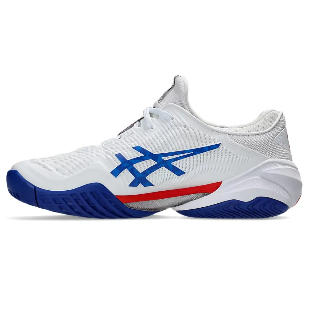 ASICS Men's Court FF 3 Novak Tennis Shoe (White/Asics Blue) Asics Gel 1130 Shoes