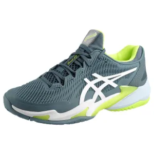 Unisex Asics Shoes Asics Men's Court FF 3 - Steel Blue/White