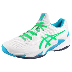 Asics Sky Elite Flytefoam 3 Volleyball Shoes Asics Men's Court FF 3 - White/New Leaf