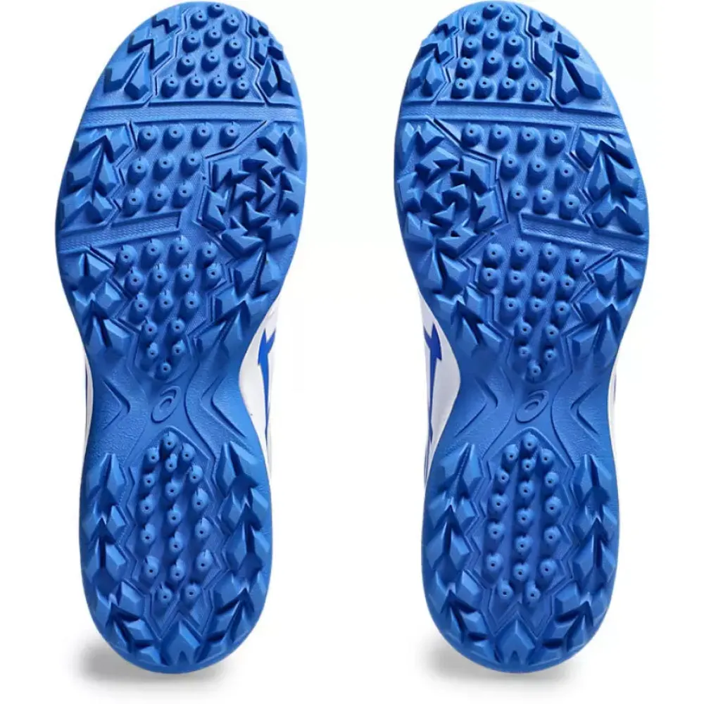 Asic Shoes Gel 8 ASICS Men's Gel-Lethal Field Cricket Shoe (White/Tuna Blue)