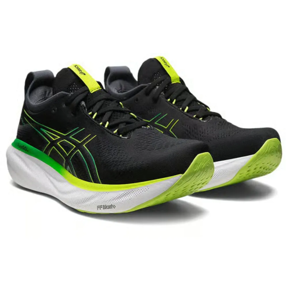 Asics Shoes For Overpronators ASICS Men's Gel-Nimbus 25 Running Shoe (Black/Lime Zest)