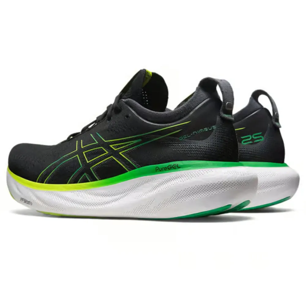 Asics Best Training Shoes ASICS Men's Gel-Nimbus 25 Running Shoe (Black/Lime Zest)