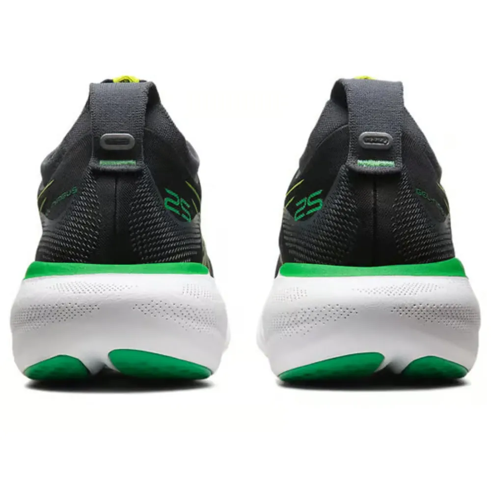 Shop Deals On Asics Gel-nimbus Running Shoes ASICS Men's Gel-Nimbus 25 Running Shoe (Black/Lime Zest)