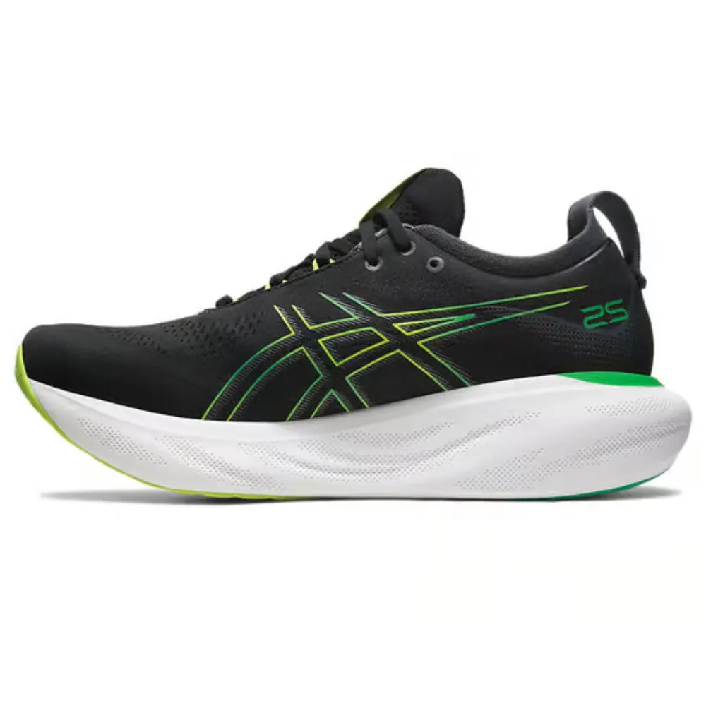 ASICS Men's Gel-Nimbus 25 Running Shoe (Black/Lime Zest) Asics Winter Trail Running Shoes