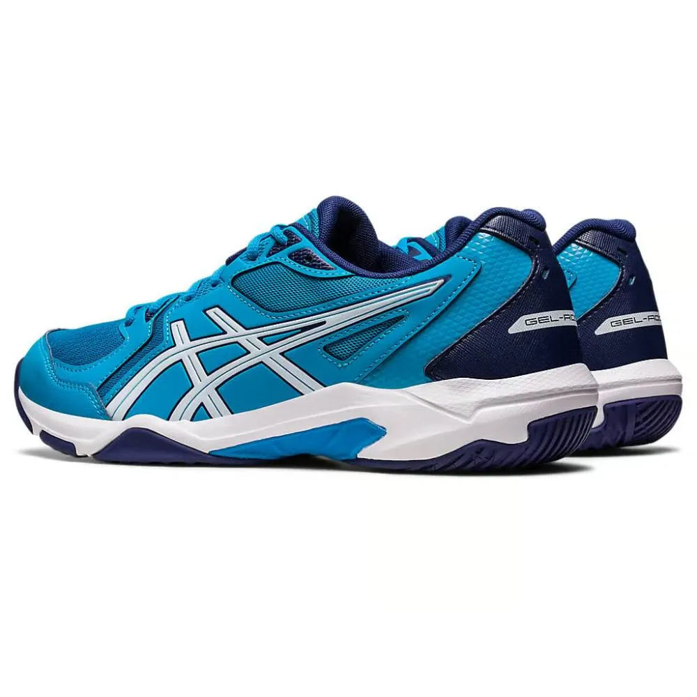 ASICS Men's Gel-Rocket 10 Badminton Shoe (Island Blue/White) ASICS Shoe Guide