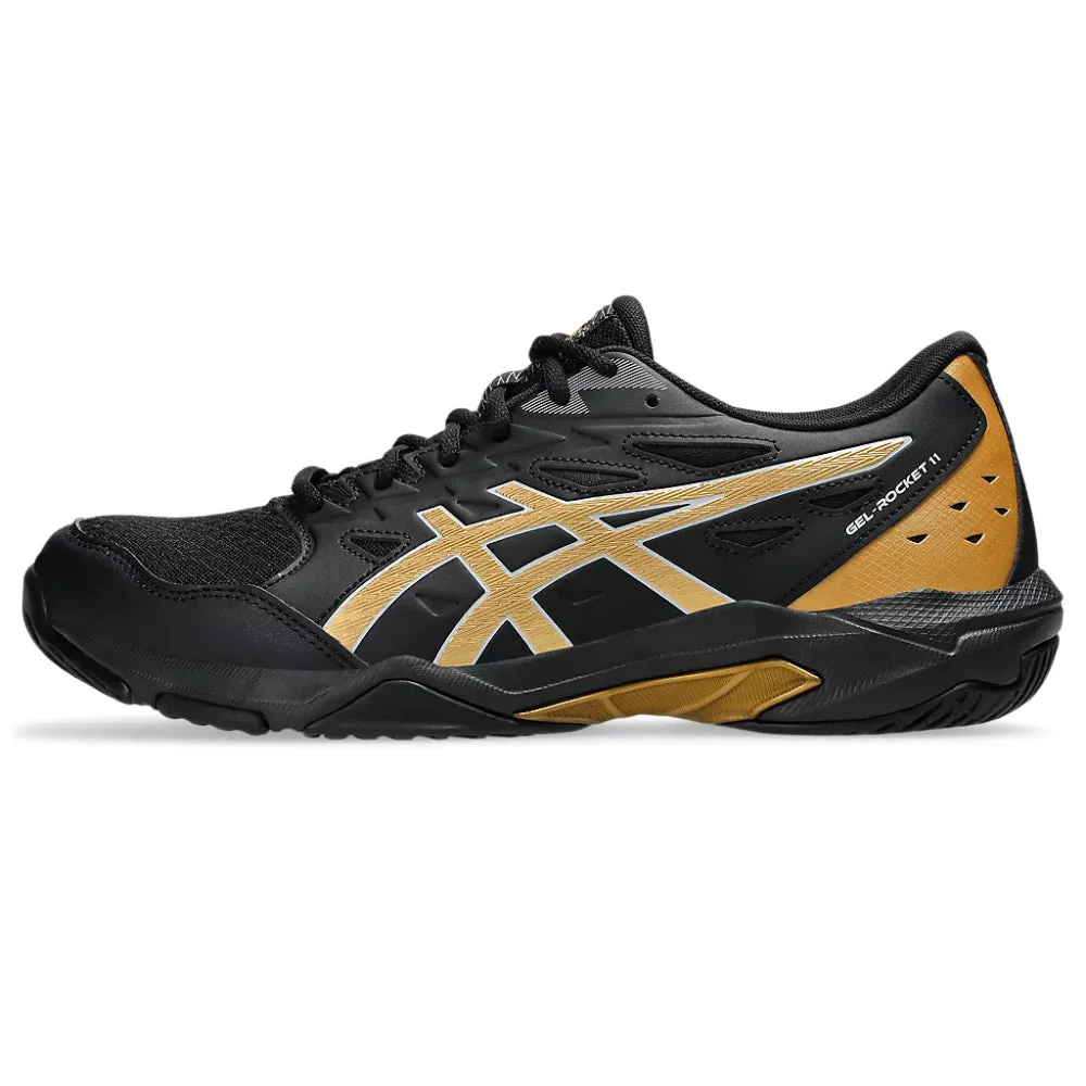 Asics Discus Throwing Shoes ASICS Men's Gel-Rocket 11 Badminton Shoe (Black/Piedmont Grey)