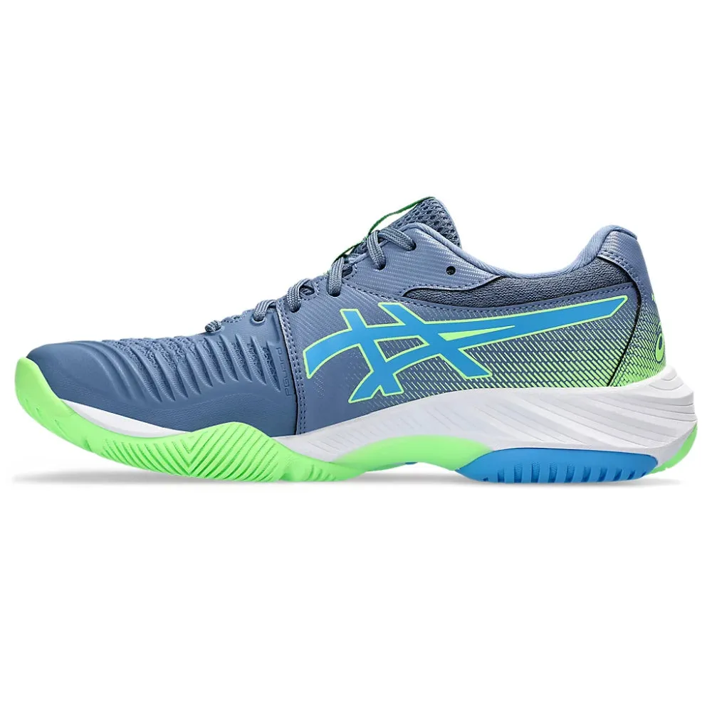 ASICS Men's Netburner Ballistic FF3 Badminton Shoe (Denim Blue/Waterscape) Asics Volleyball Shoes Size 5