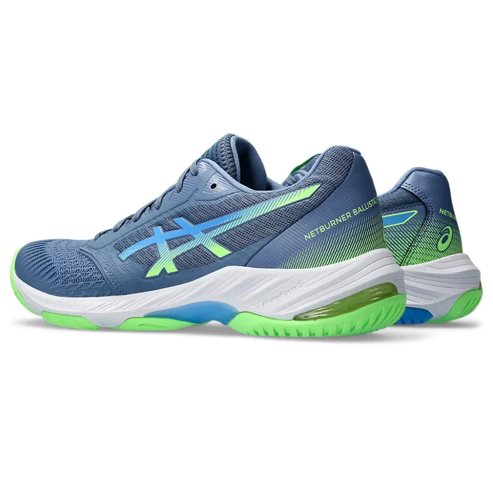 Asics Shoes With Arch Support ASICS Men's Netburner Ballistic FF3 Badminton Shoe (Denim Blue/Waterscape)