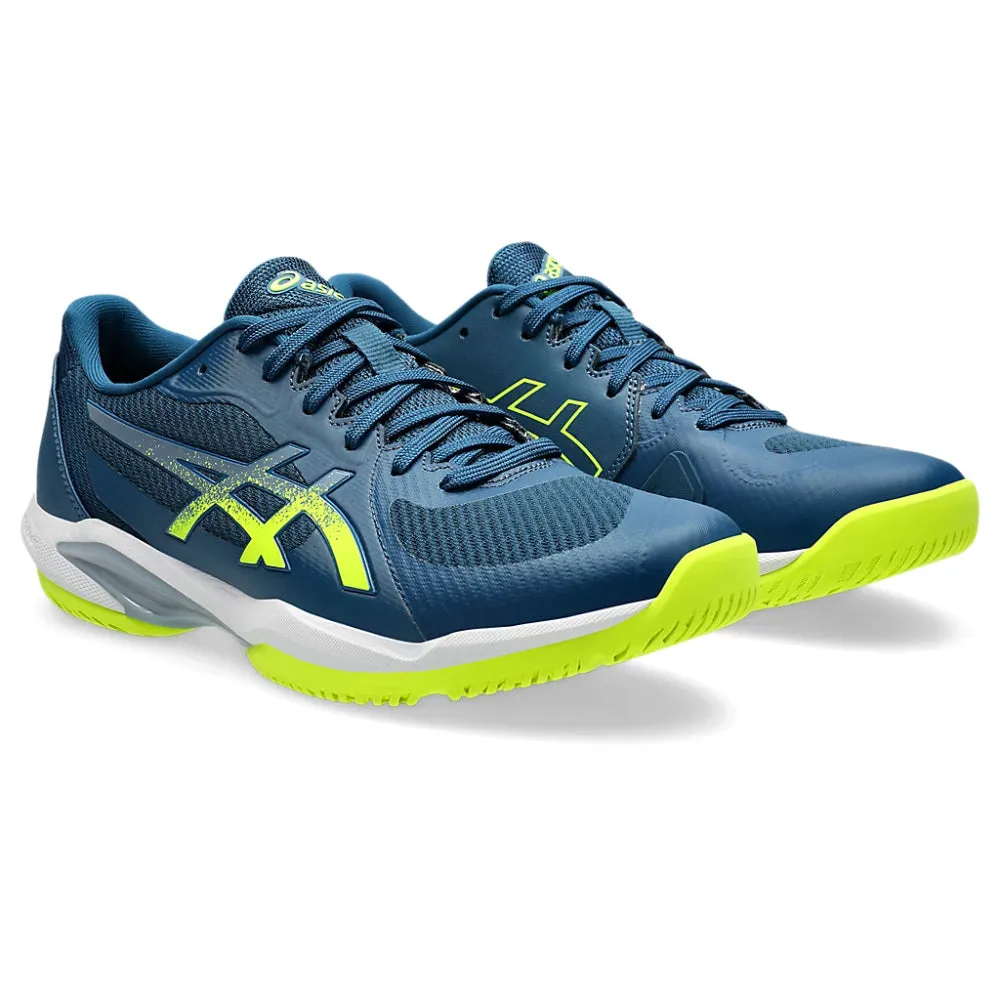 Asics Shoes For Pronated Feet ASICS Men's Solution Swift FF 2 Tennis Shoe (Mako Blue/Safety Yellow)