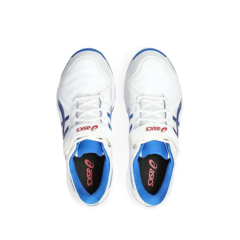 ASICS Men's Speed Menace FF Cricket Shoe (White/Tuna Blue) Asic Twr900 Wrestling Shoes
