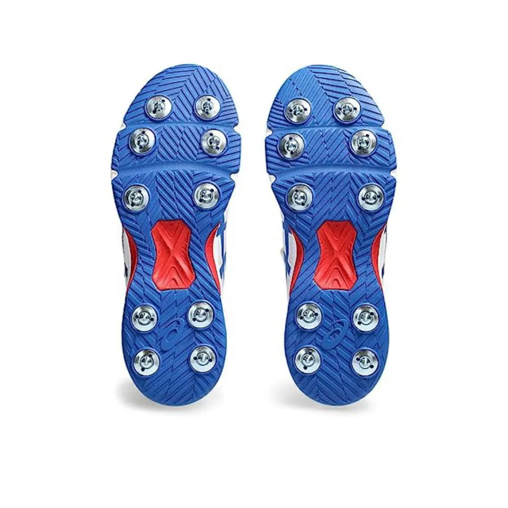 ASICS Men's Speed Menace FF Cricket Shoe (White/Tuna Blue) Asics Tr Shoes