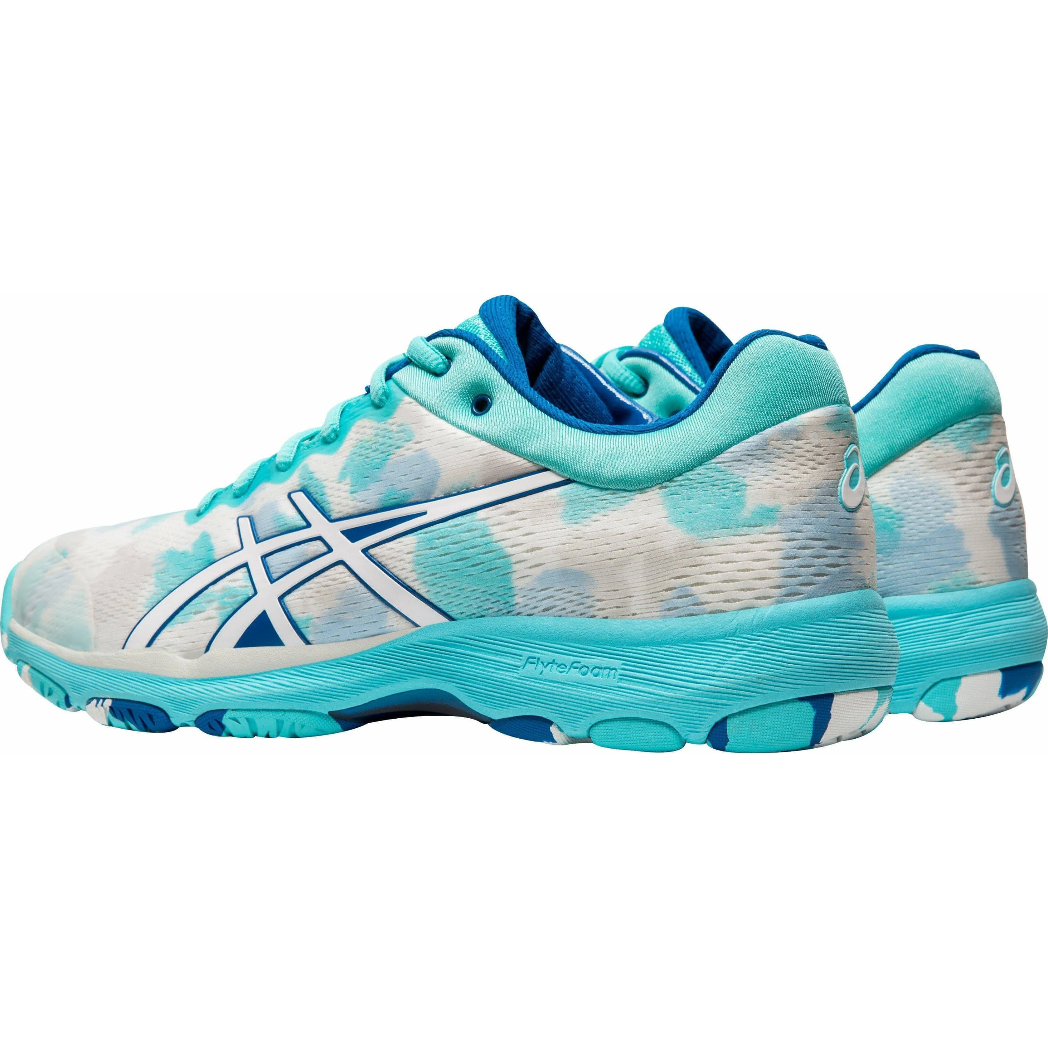Asics Netburner Professional FF Womens Netball Shoes - White Custom Made Asics Shoes