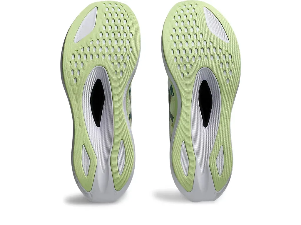 Asics Women's MAGIC SPEED 4 Running Shoes in White/Celadon Best Running Shoes For Treadmills