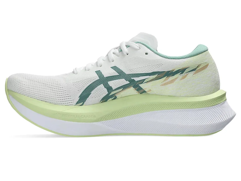 Asics Women's MAGIC SPEED 4 Running Shoes in White/Celadon Shoes Best For Running