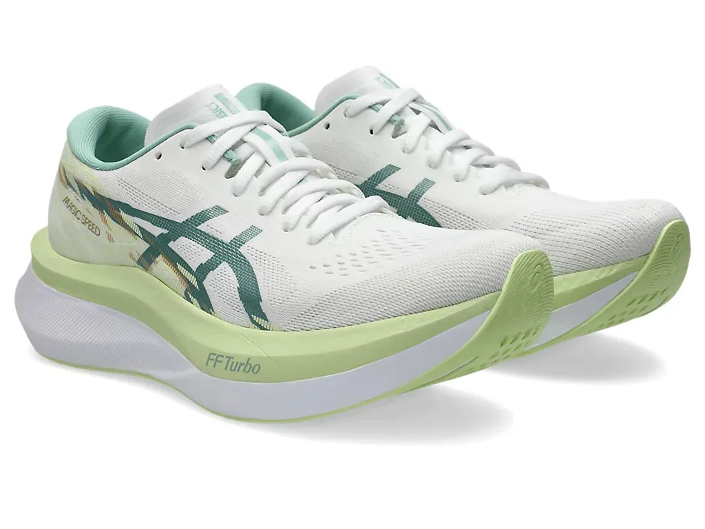 Running Shoes Under $50 Asics Women's MAGIC SPEED 4 Running Shoes in White/Celadon
