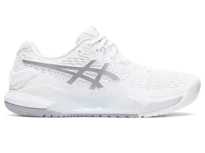 Asics Boxing Shoes Japan Asics Gel Resolution 9 (White/Pure Silver)