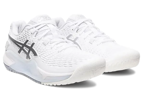Asics Gel Resolution 9 (White/Pure Silver) Asics Onitsuka Tiger Shoes