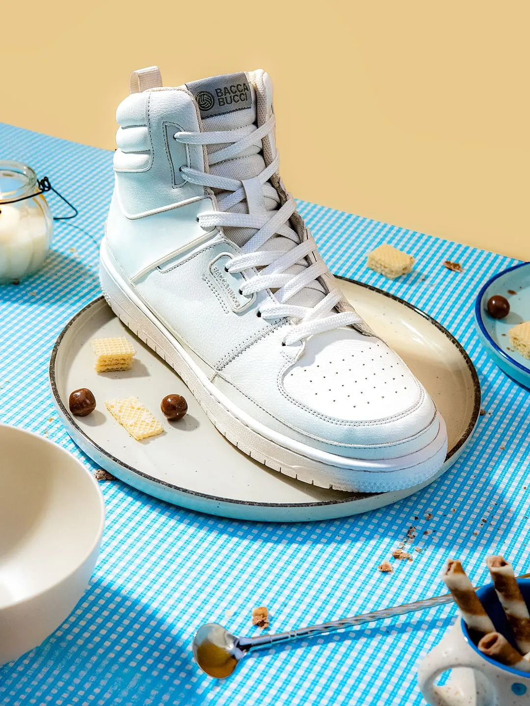 Bacca Bucci Gourmet Collection: High-Top Sneakers Inspired by Dessert Indulgence 3 Inch Platform Sneakers