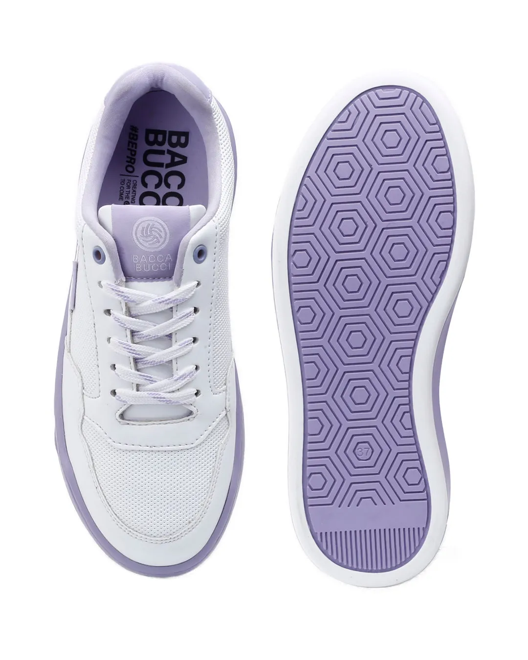 Sneakers 1992 Film Bacca Bucci Womens Vibe City Sneakers  Lavender and Blush Pink