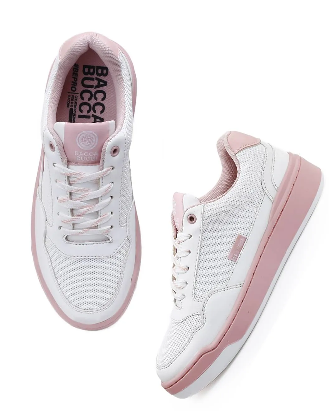 Rieker Sneakers Bacca Bucci Womens Vibe City Sneakers  Lavender and Blush Pink