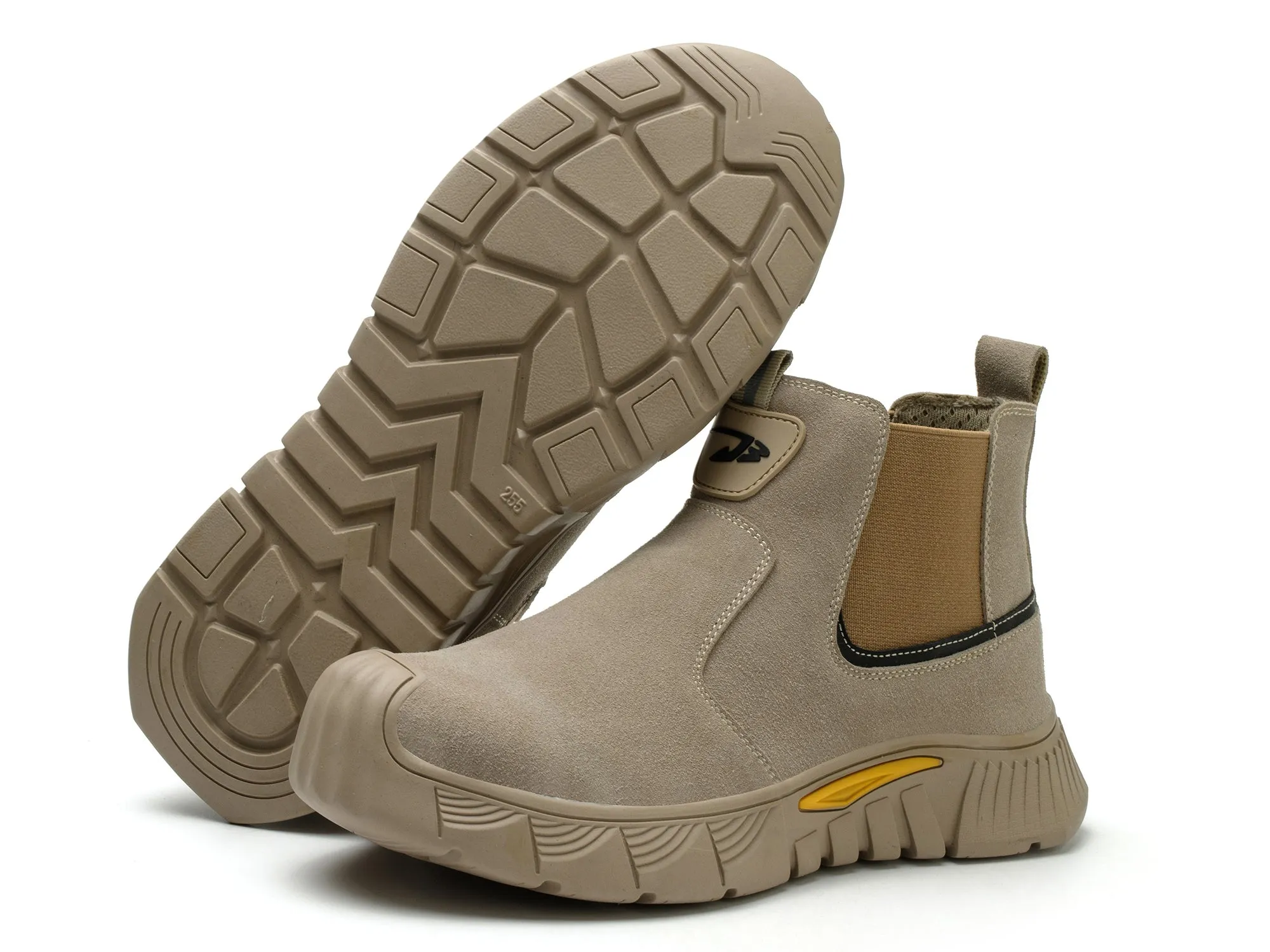 Ankle High Slip On Work Boots Welding Safety Footwear for Men Composite Toe Safety Work Shoes Lightweight Work Boots